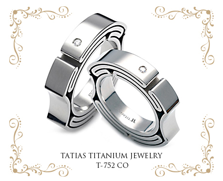 타티아스(TATIAS) 티타늄 커플링 반지 T-752 CO